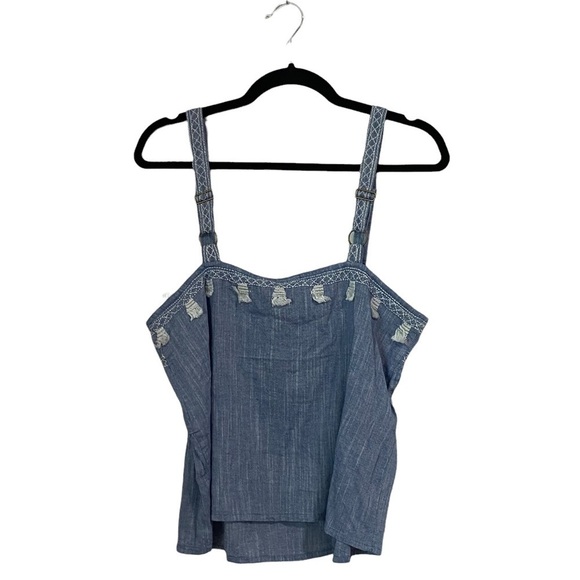 Roller Rabbit Leni Chambray Top, New with Tags - Picture 4 of 5